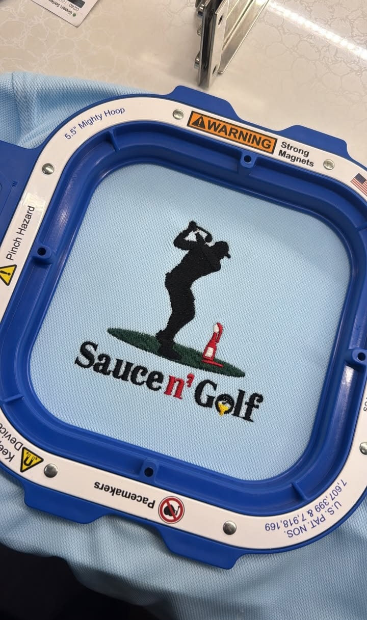Detailed customer embroidery stitch-out