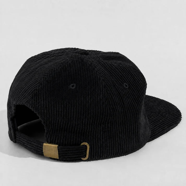 BASIC CAP 5054 Plain 5-Panel Unstructured Full Corduroy Flat Hat