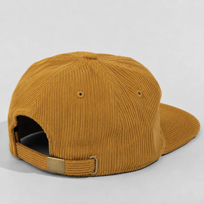 BASIC CAP 5054 Plain 5-Panel Unstructured Full Corduroy Flat Hat
