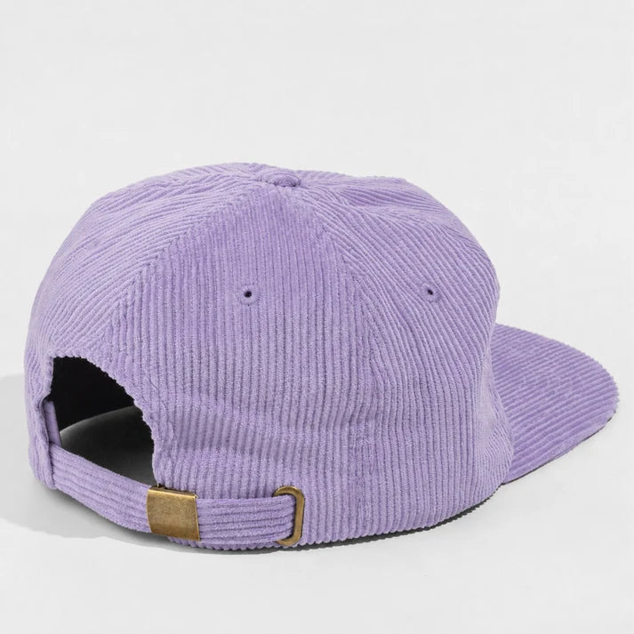 BASIC CAP 5054 Plain 5-Panel Unstructured Full Corduroy Flat Hat
