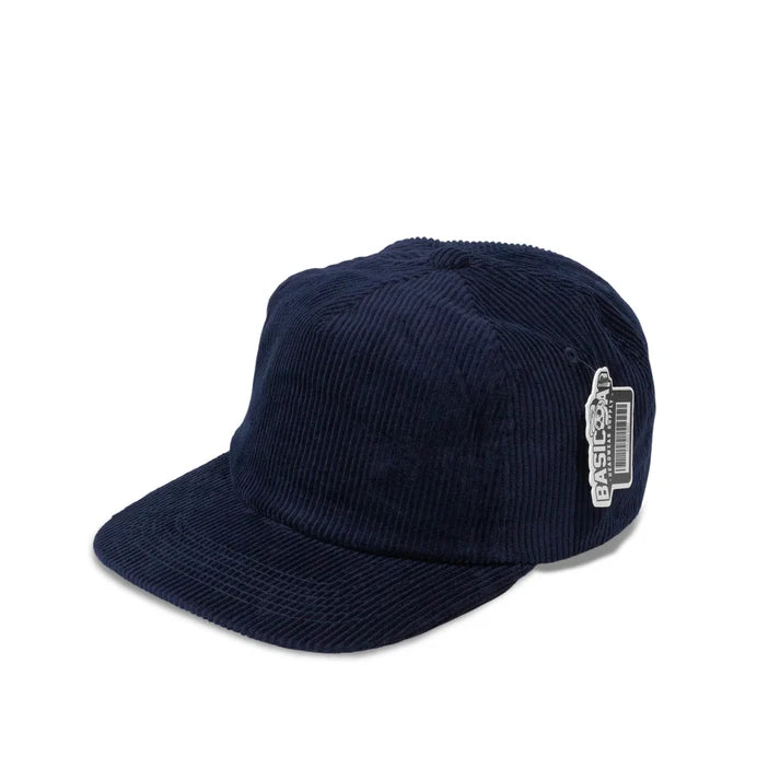 BASIC CAP 5054 Plain 5-Panel Unstructured Full Corduroy Flat Hat