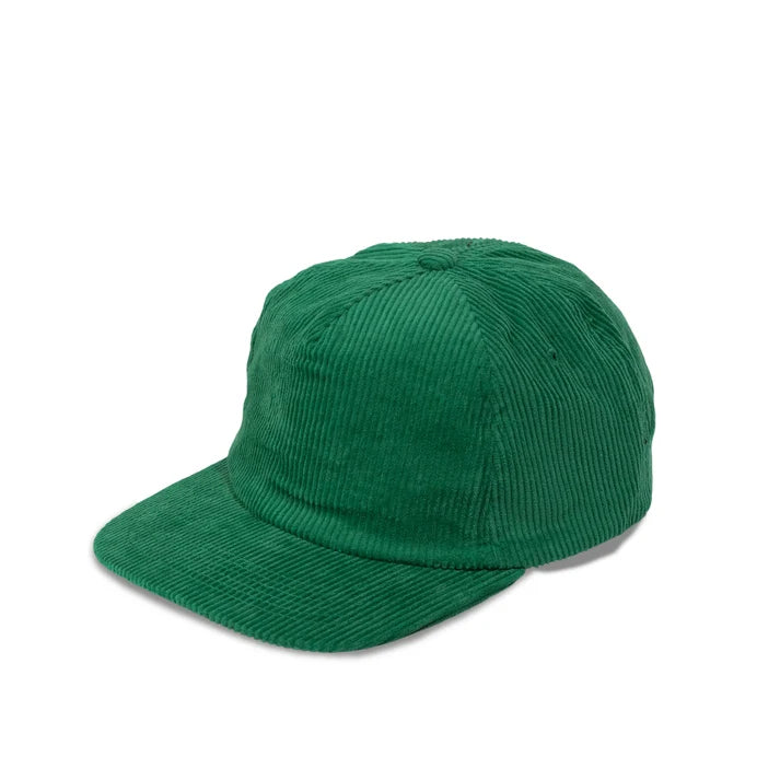 BASIC CAP 5054 Plain 5-Panel Unstructured Full Corduroy Flat Hat