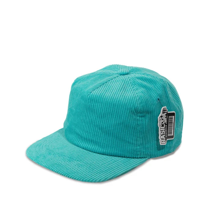 BASIC CAP 5054 Plain 5-Panel Unstructured Full Corduroy Flat Hat