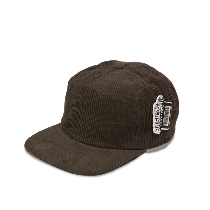 BASIC CAP 5054 Plain 5-Panel Unstructured Full Corduroy Flat Hat