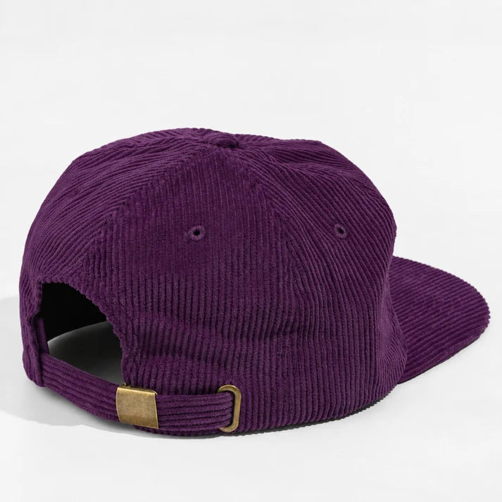 BASIC CAP 5054 Plain 5-Panel Unstructured Full Corduroy Flat Hat