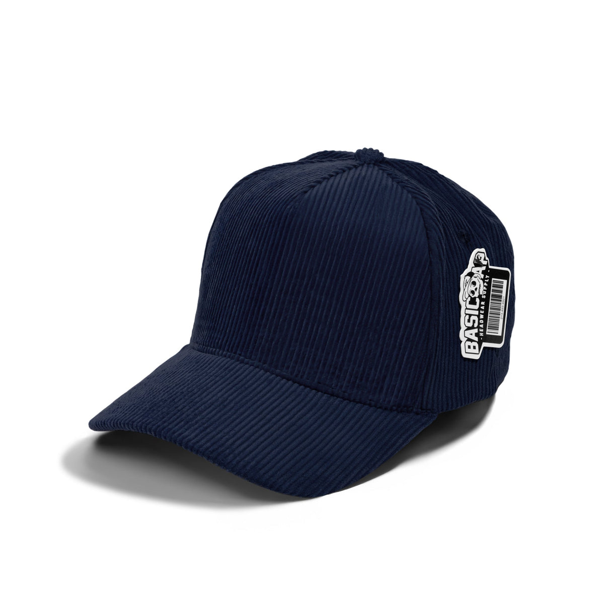 Basic Cap 5008 full corduroy curved-bill hat - Navy