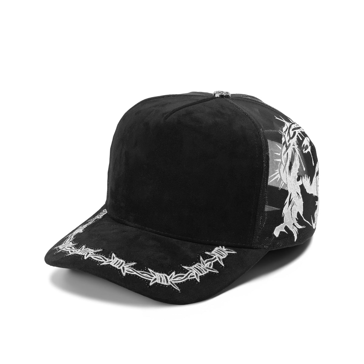 Basic Cap 5030 Jesus Face mesh snapback - Black - view 1