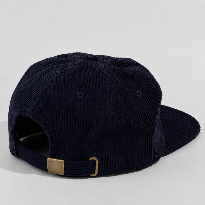 BASIC CAP 5054 Plain 5-Panel Unstructured Full Corduroy Flat Hat