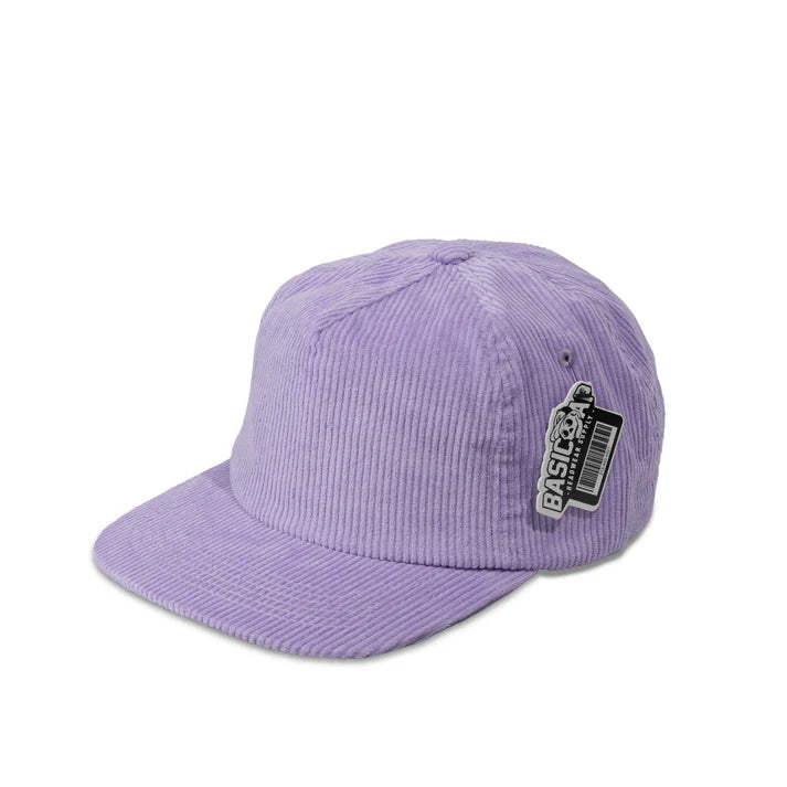 BASIC CAP 5054 Plain 5-Panel Unstructured Full Corduroy Flat Hat