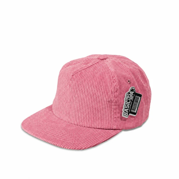 BASIC CAP 5054 Plain 5-Panel Unstructured Full Corduroy Flat Hat