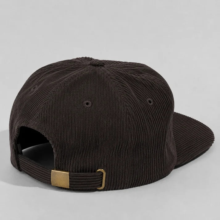 BASIC CAP 5054 Plain 5-Panel Unstructured Full Corduroy Flat Hat