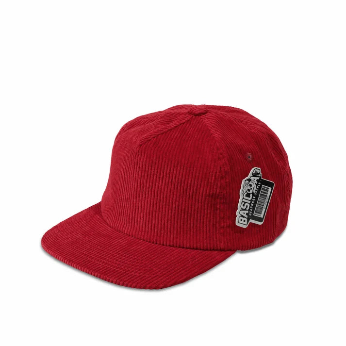 BASIC CAP 5054 Plain 5-Panel Unstructured Full Corduroy Flat Hat