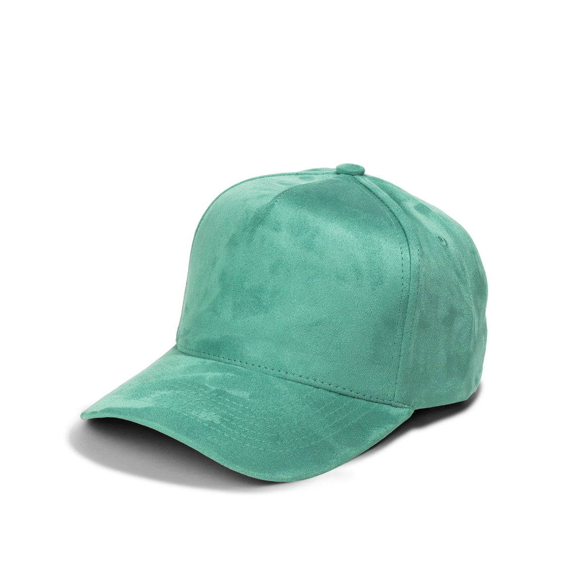 Plain Curve 5Panel Full Suede Hat 5004 in mint