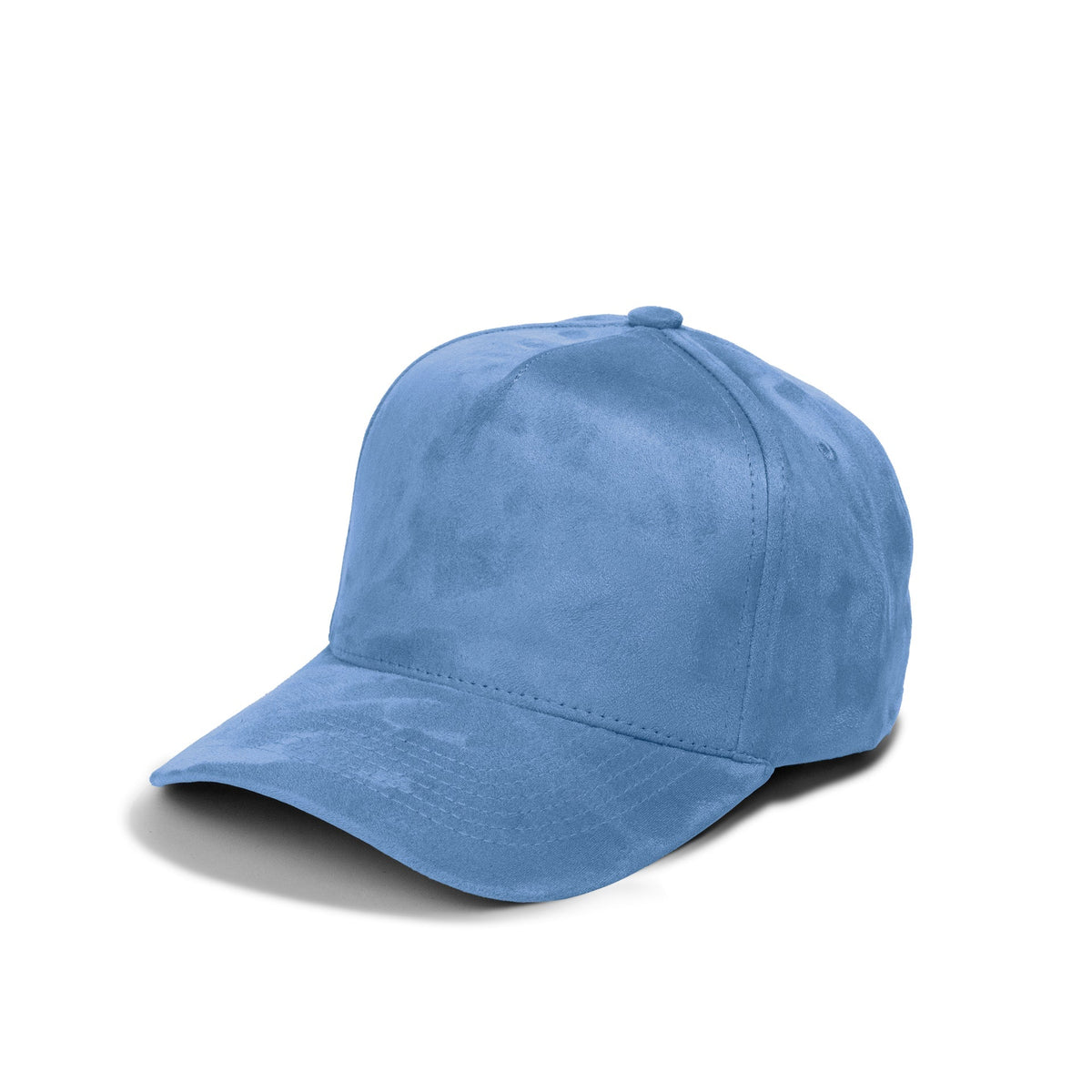 Plain Curve 5Panel Full Suede Hat 5004 in sky
