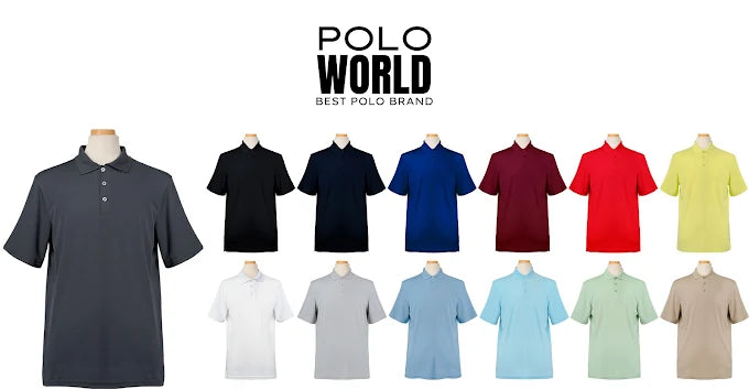 POLO WORLD Athletic Dry Fit Polo